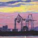 Crepuscule - Ship and Cranes - Tsawwasen Harbor