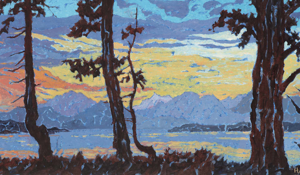 Dawn on the Spit - 7 Trees