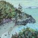Hidden Beach with Hokusai Tree